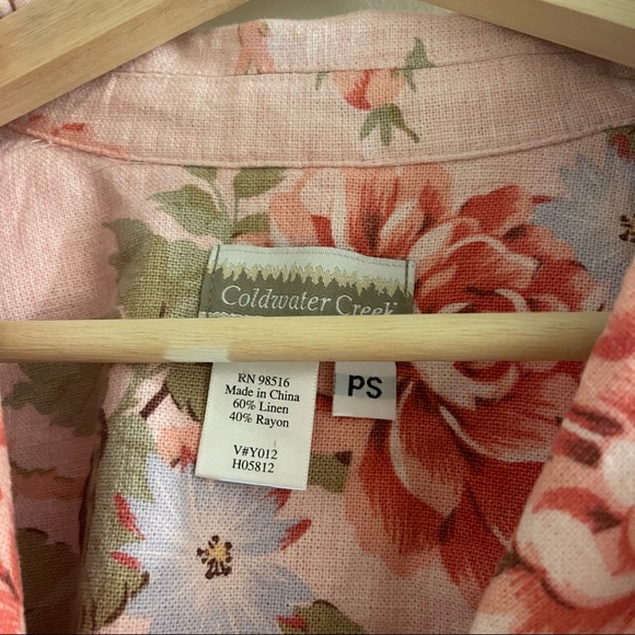 Floral linen blazer - Picture 3 of 4